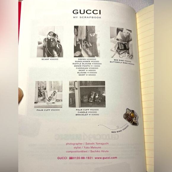 New Gucci Notebook/Scrapbook Featuring Yuko Higuchi Collaboration - Picture 6 of 9
